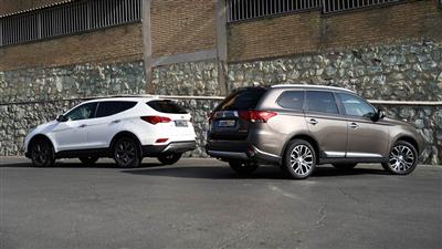 بررسی طراحی هیوندای سانتافه و میتسوبیشی اوتلندر